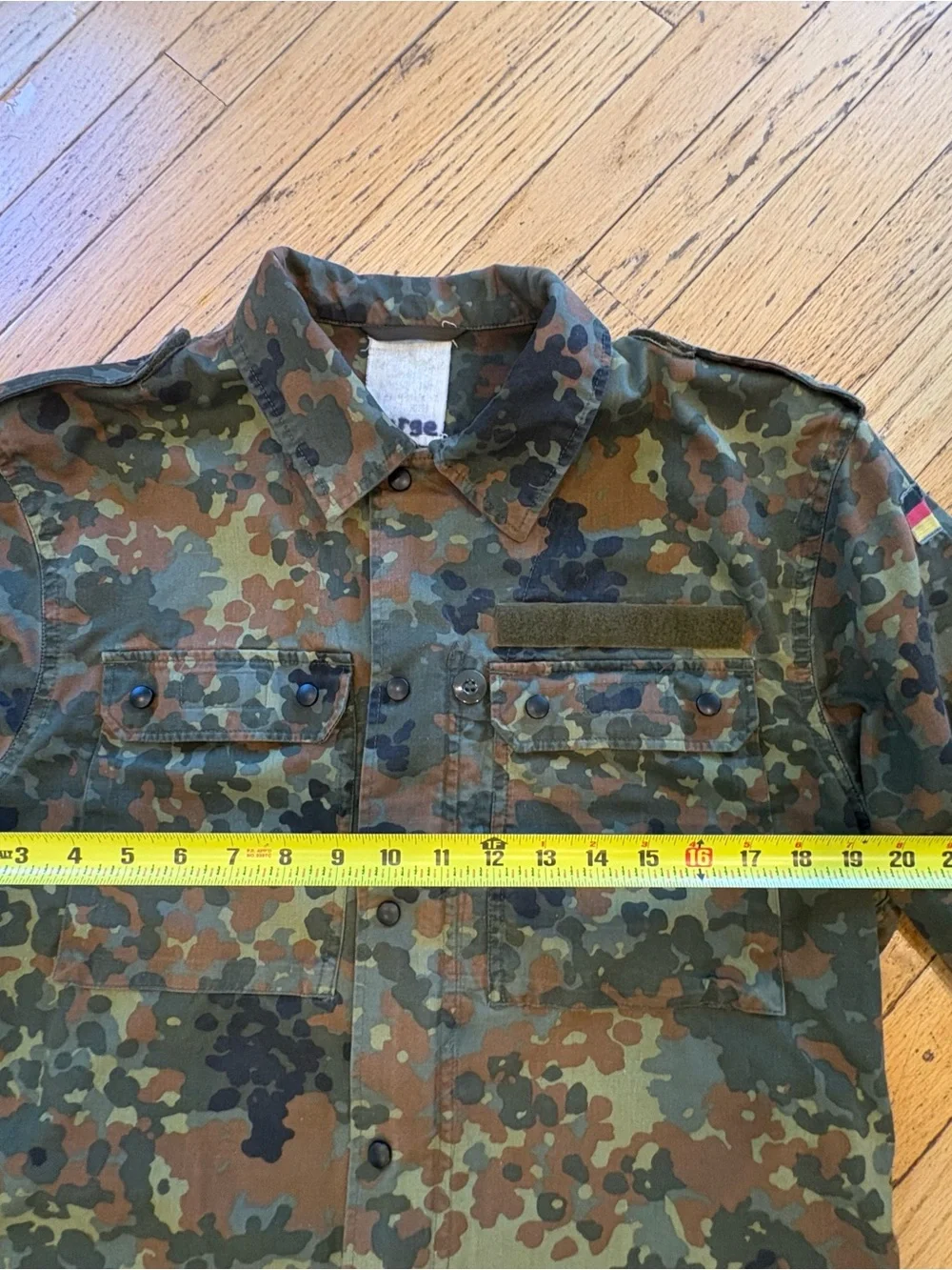 Vintage German Bundeswher Flecktarn Field shirt